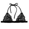 H black lace tri bra E Boutique